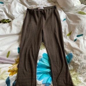 Urban outfitters cara kickflare plaid pants